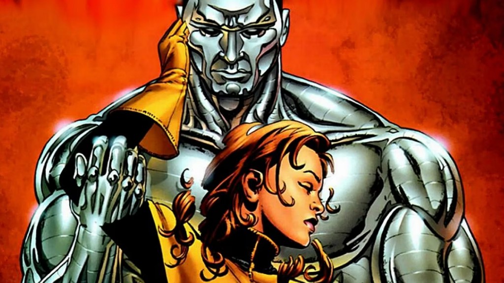 Arte de portada de Astonishing X-Men #6 con Kitty Pryde y Colossus