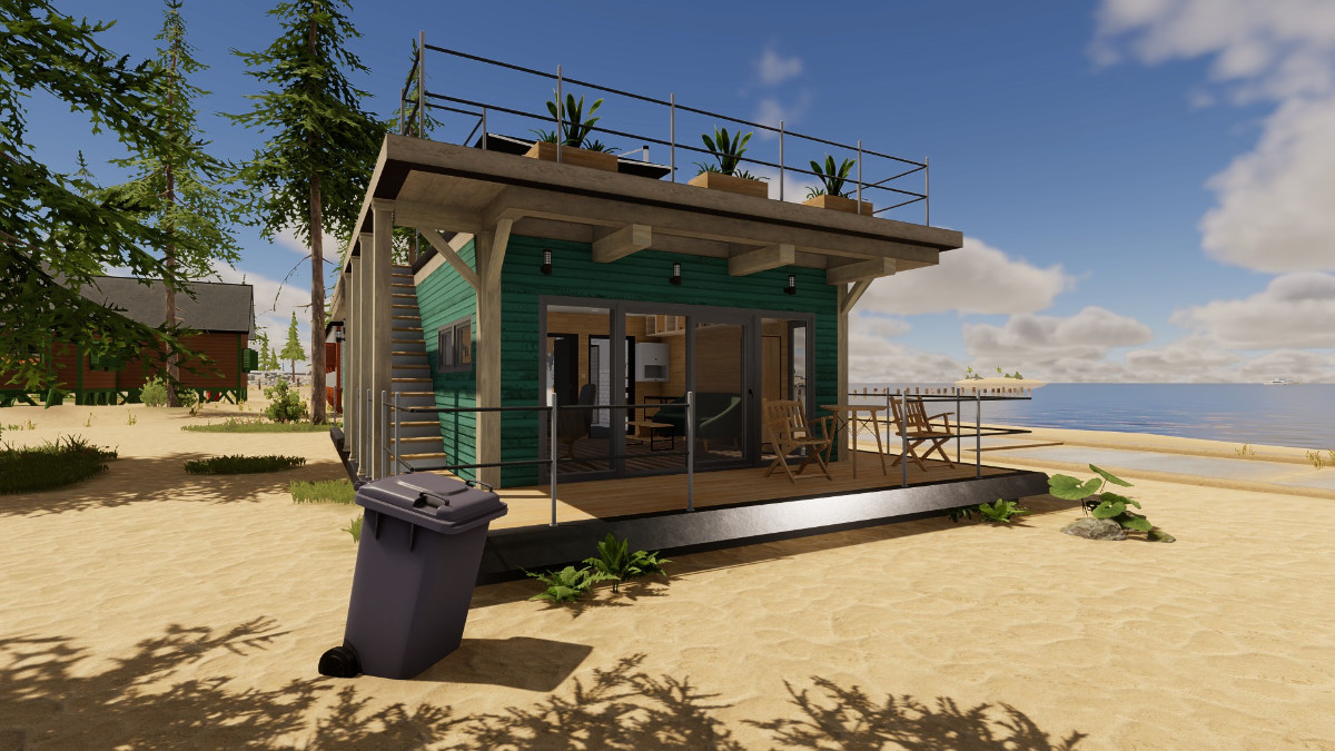 A beachside house, freshly renovated in House Flipper 2