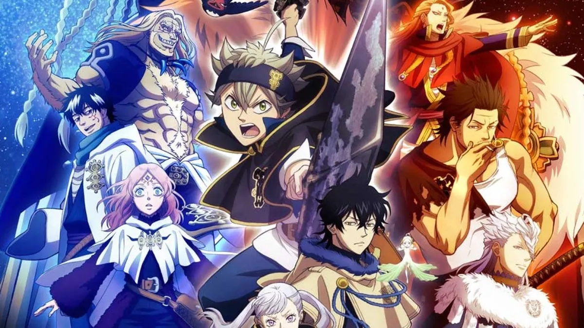 Asta, Yuno, and the other Black Clover cast members