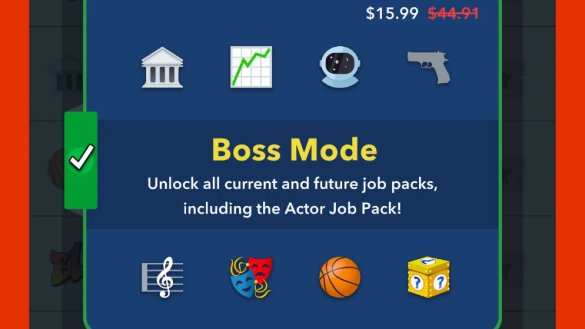 The Boss Mode Bundle in BitLife