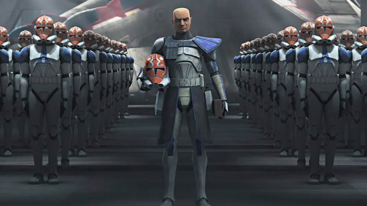 Captain Rex and his troops in Star Wars: The Clone Wars