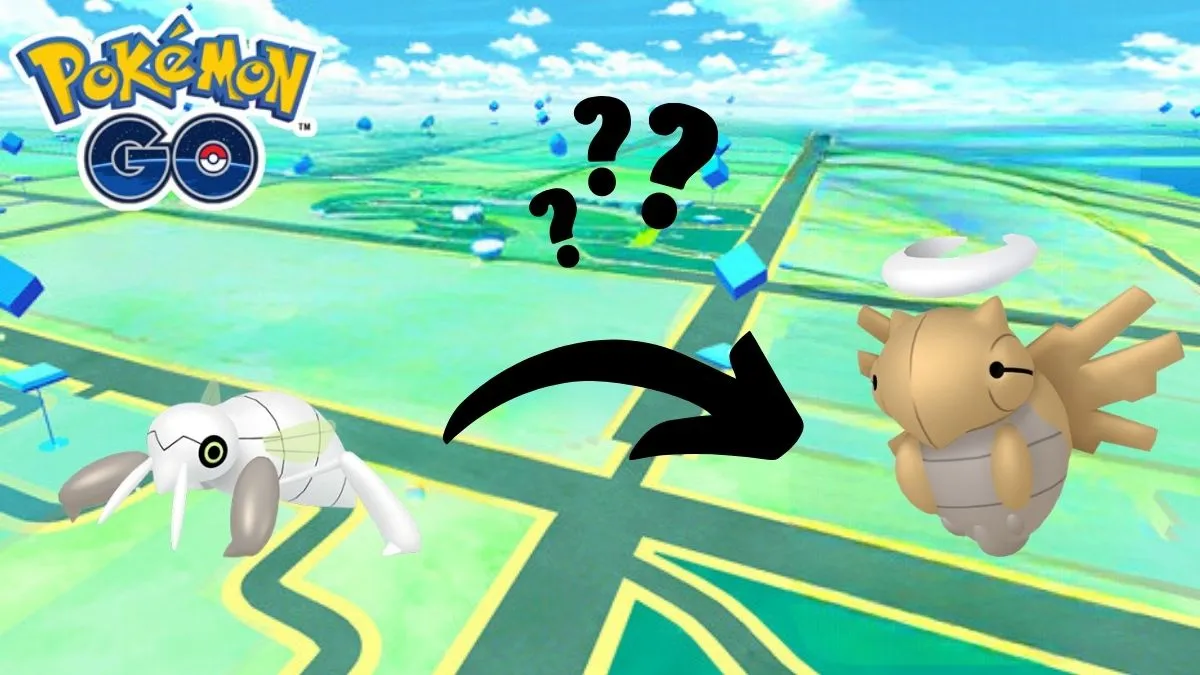 A photo of the Pokemon GO map with a Nincada and a Shedninja on it, with question marks
