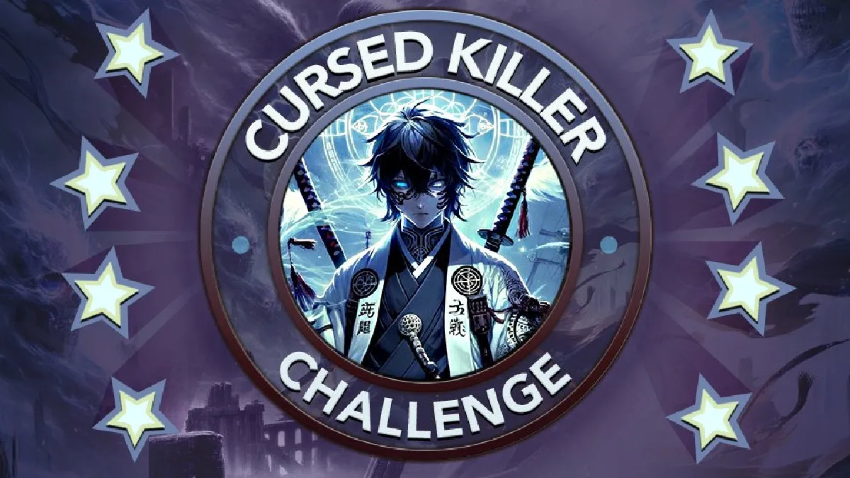 The Cursed Killer Challenge graphic for the latest BitLife challenge