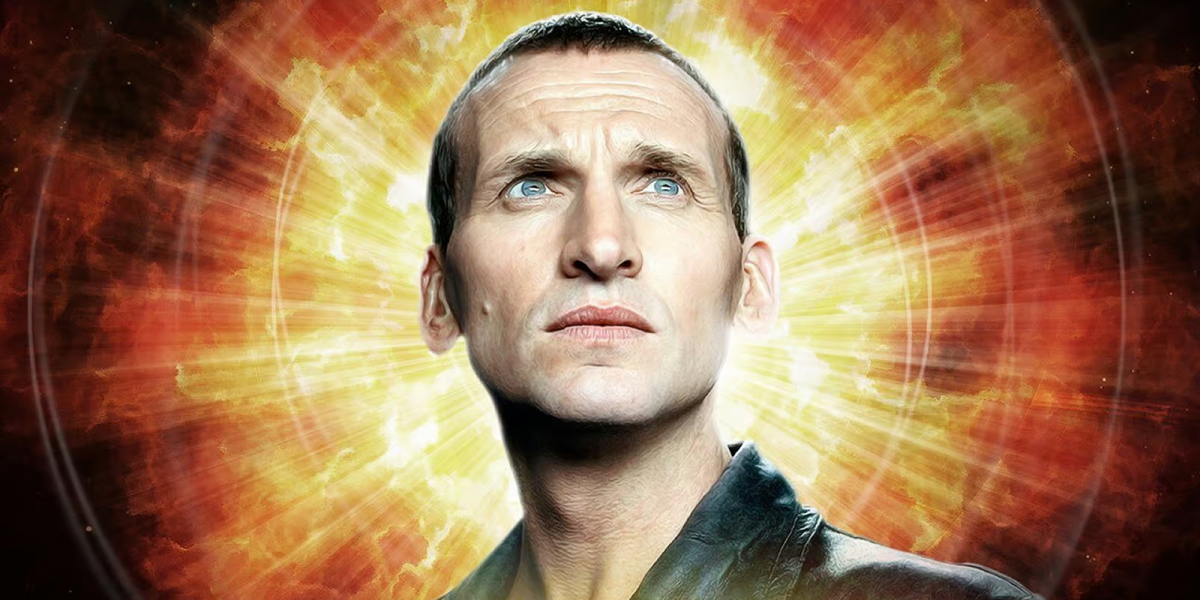 Christopher Eccleston as the Ninth Doctor in key art for Doctor Who Series 1