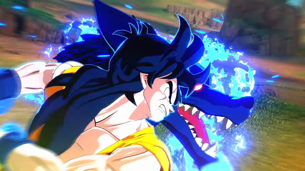 Yamcha using the wolf fang fist in the Sparking Zero master and disciple trailer