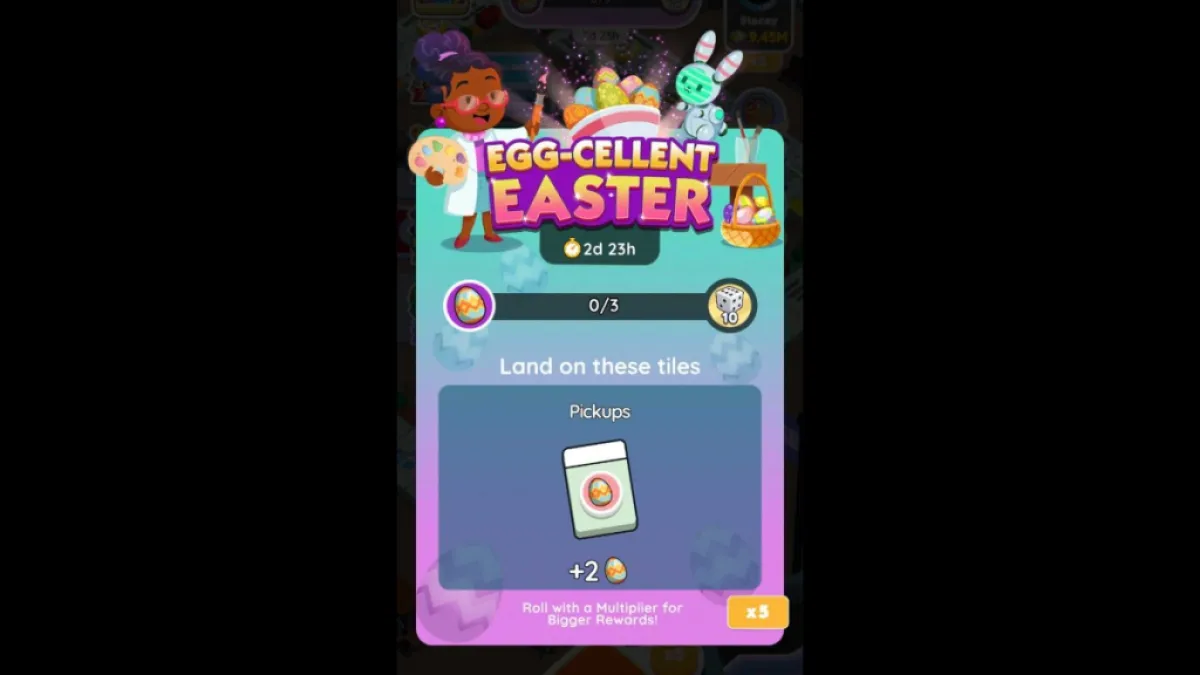 Egg-Cellent Easter Monopoly GO Card