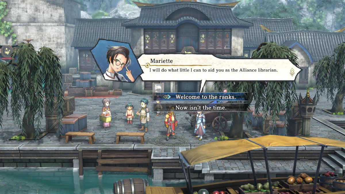 Screenshot of recruiting Mariette in Eiyuden Chronicle: Hundred Heroes.