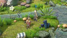 Screenshot of Nowa standing next to Gieran in The Greatwood - East in Eiyuden Chronicle: Hundred Heroes.