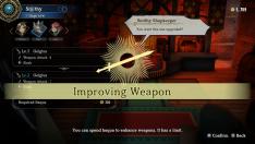 Weapon upgrade screen in Eiyuden Chronicle: Hundred Heroes