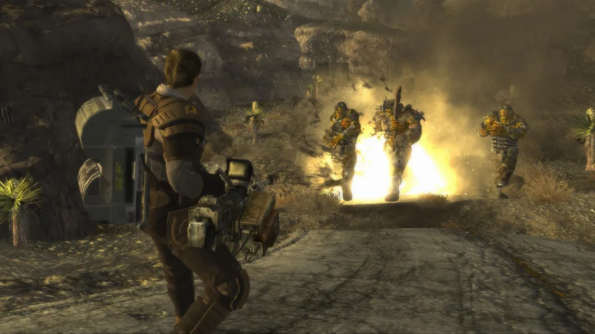 Fallout New Vegas dispara contra supermutantes