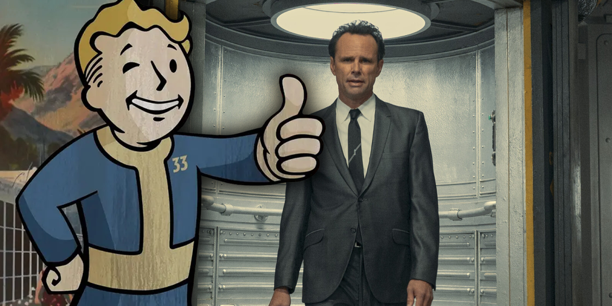 Vault Boy and Cooper Howard in Fallout Season 1