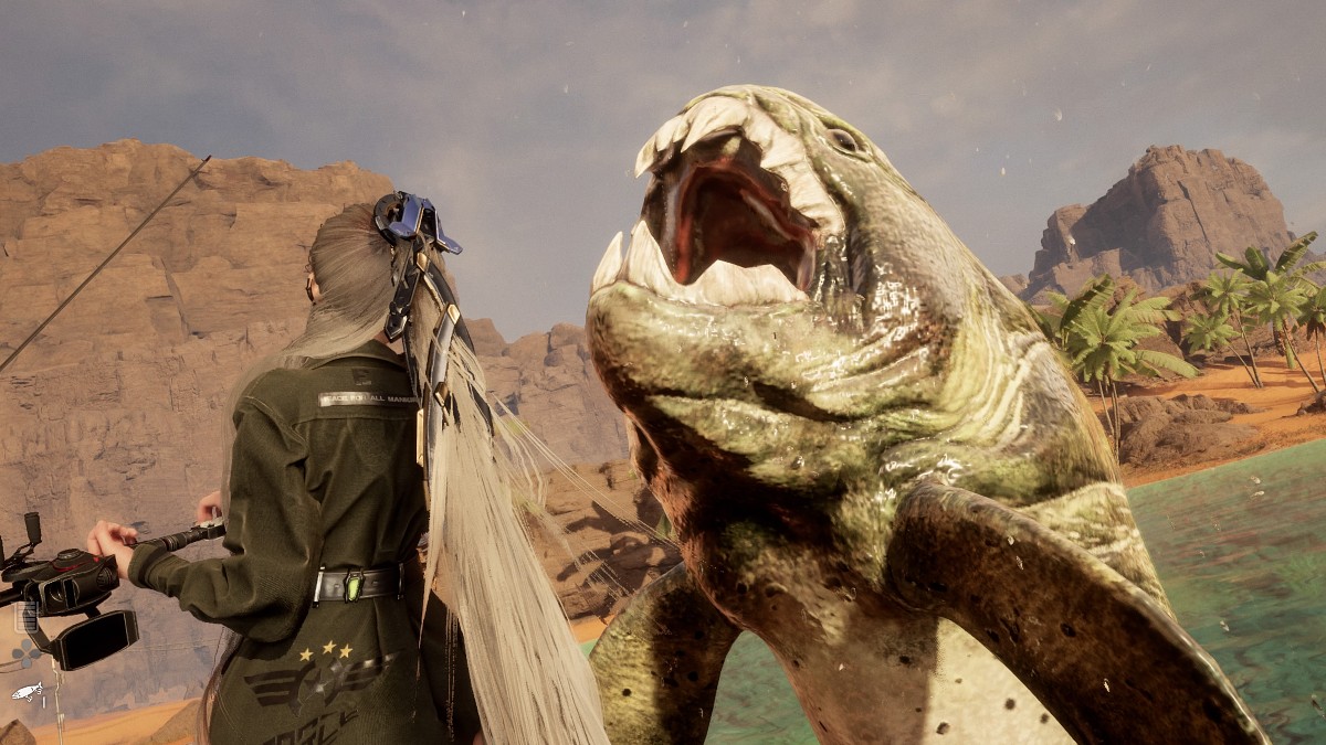 Catching jumbo fish in Stellar Blade.