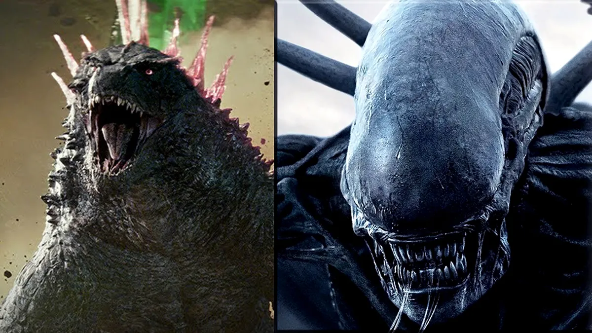 Godzilla in GxK and a xenomorph in Alien: Covenant