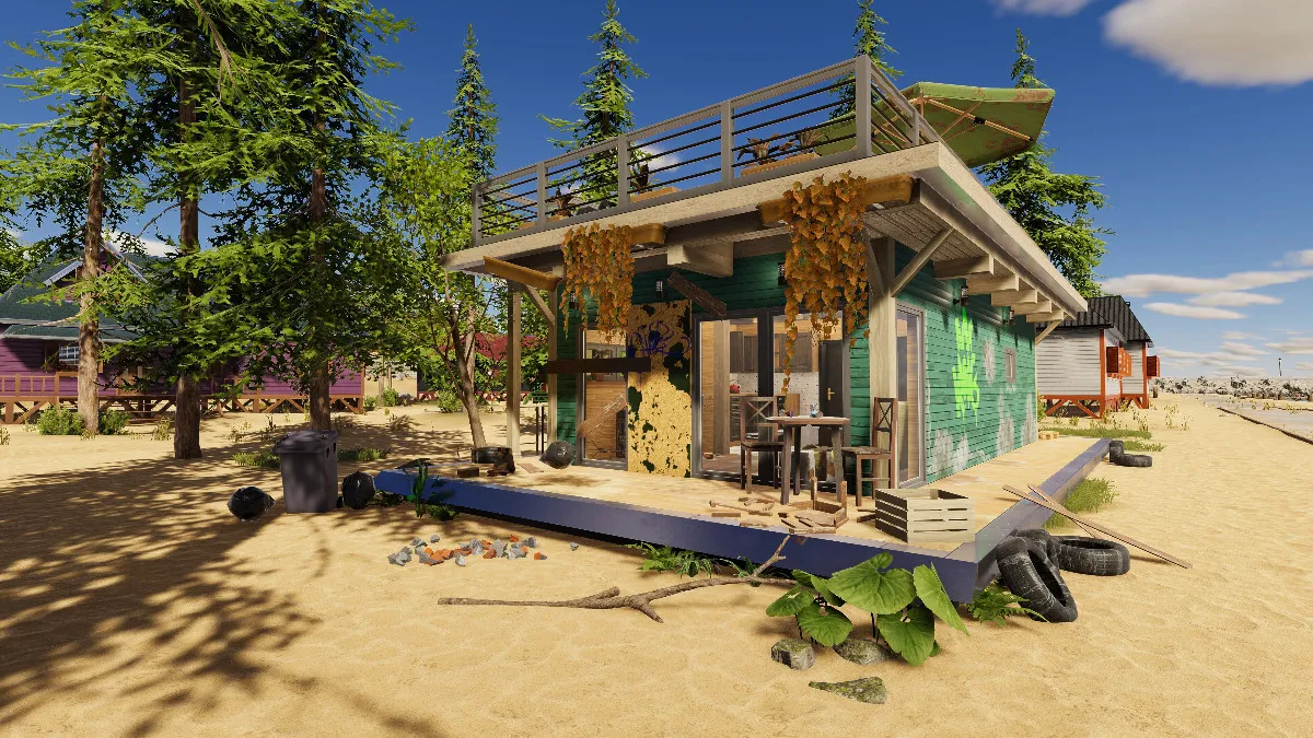 A beach house in House Flipper 2