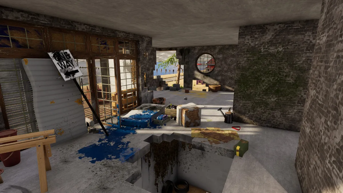 A filthy interior of a home in House Flipper 2