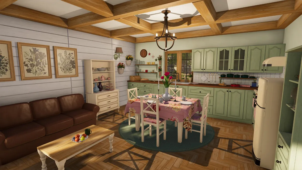 The interior of a home in House Flipper 2
