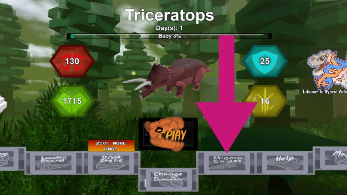 How to redeem codes in Dinosaur Simulator