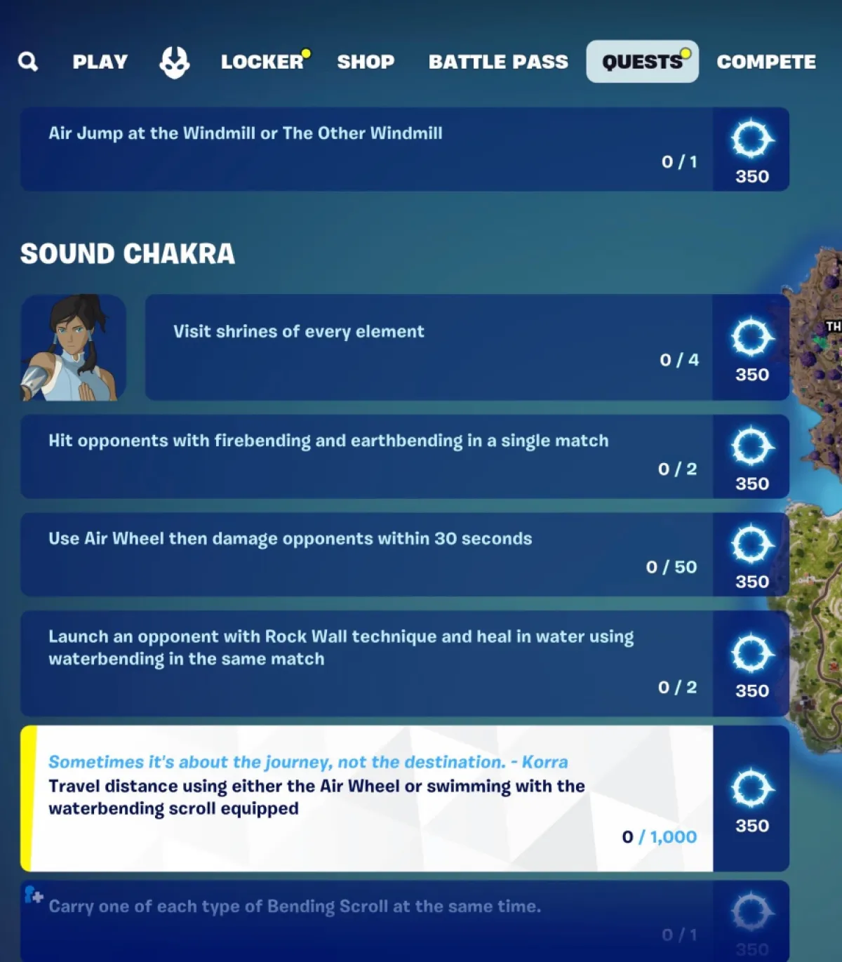 All Sound Chakra Challenges in Fortnite.