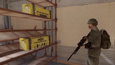 Medium Supply Crates on a shelf in Fallout 76.