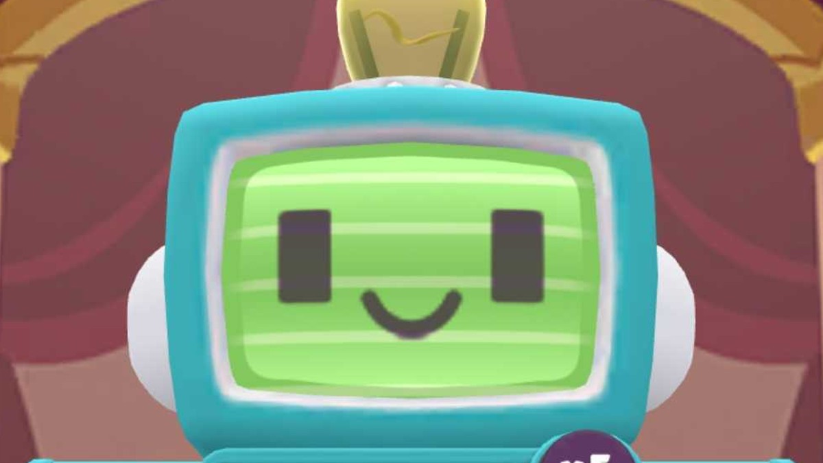 Monopoly GO Peg-E Token robot smiling at players before the minigame