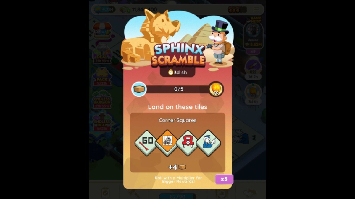 Monopoly GO Sphinx Scramble Milestone Rewards