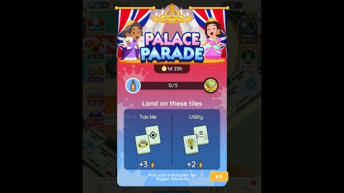 Monopoly Go Palace Parade Milestone Rewards