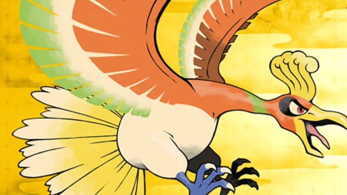 Ho-Oh on the cover of HeartGold