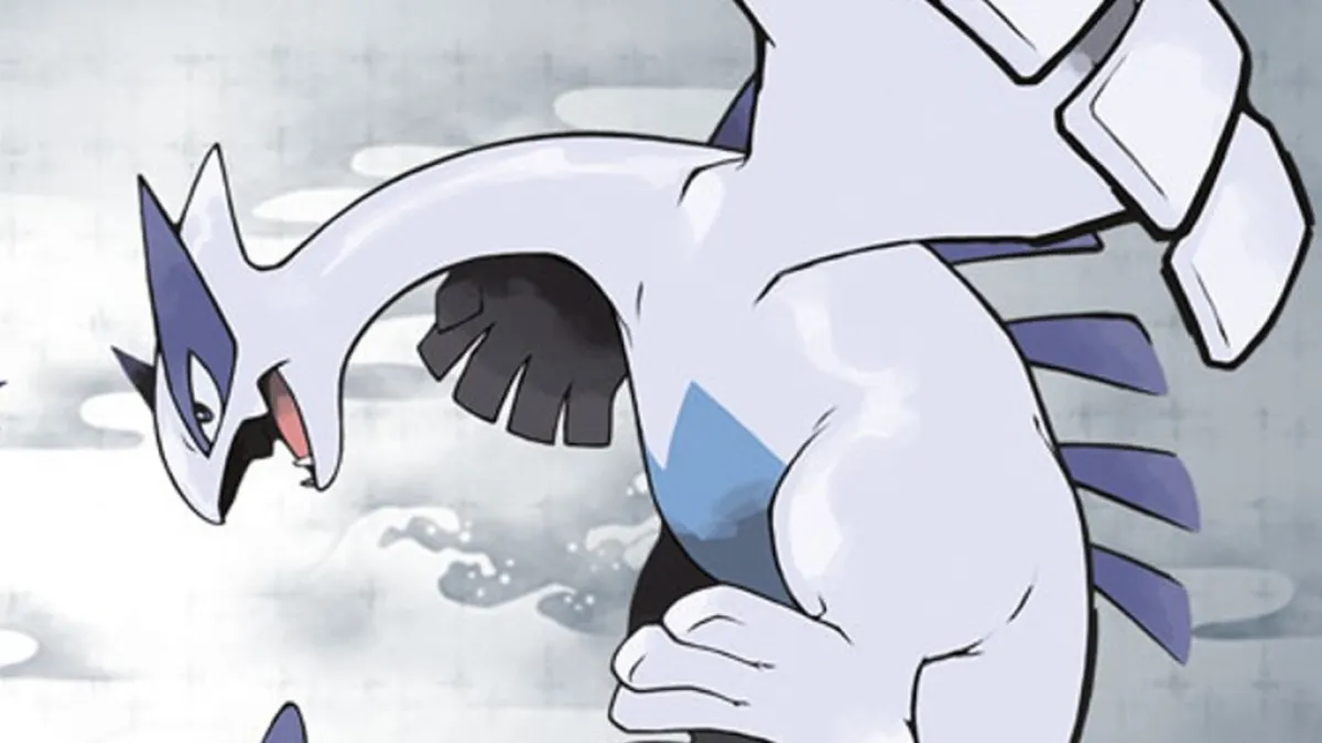 Lugia on the cover of SoulSilver
