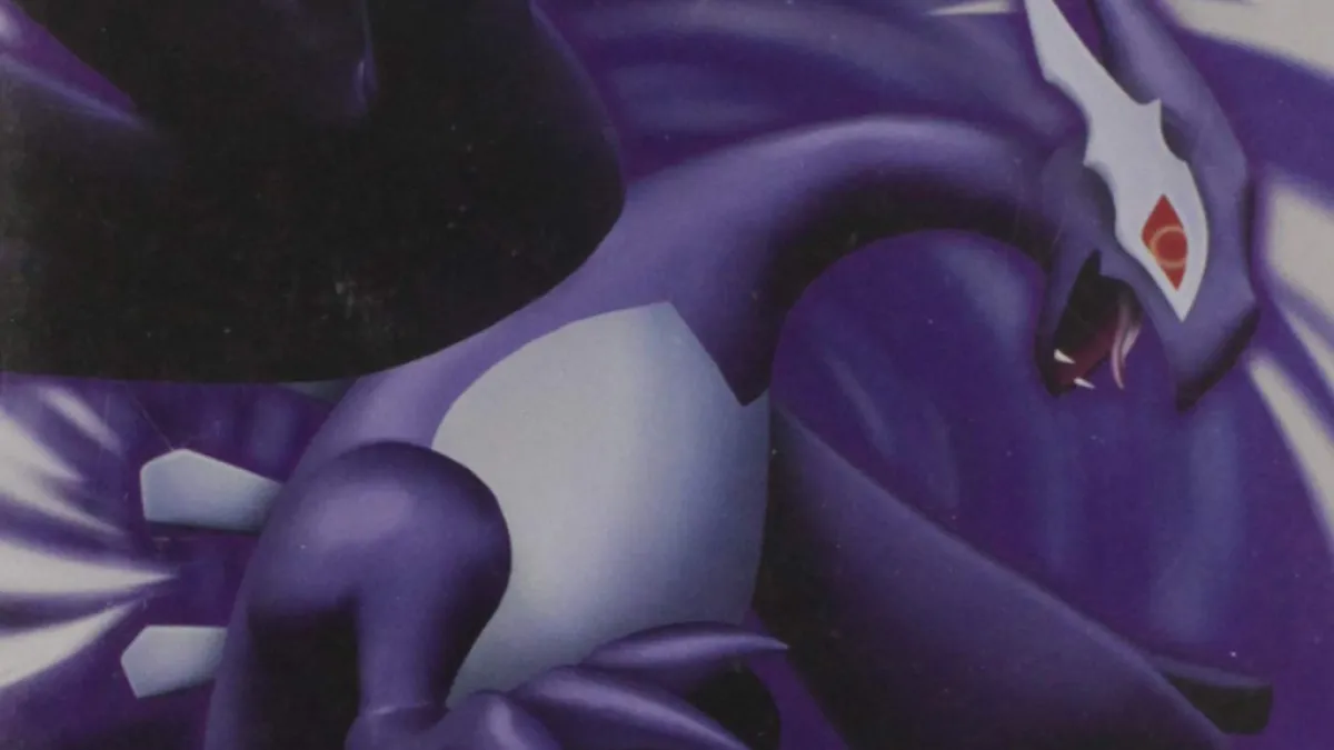 Shadow Lugia on the cover of Gale of Darkness