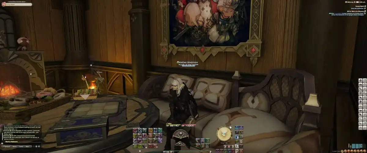 a still of a lavender beds apartment in ffxiv