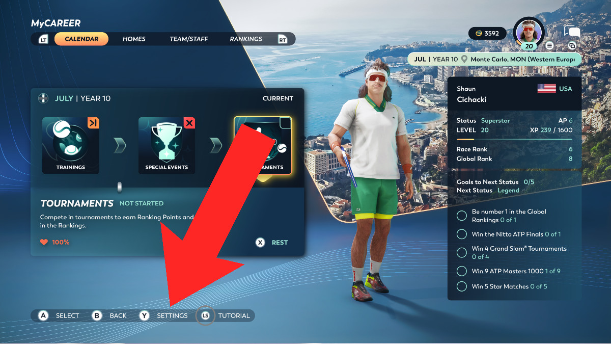 How To Change MyCareer Difficulty in Top Spin 2K25 The Escapist