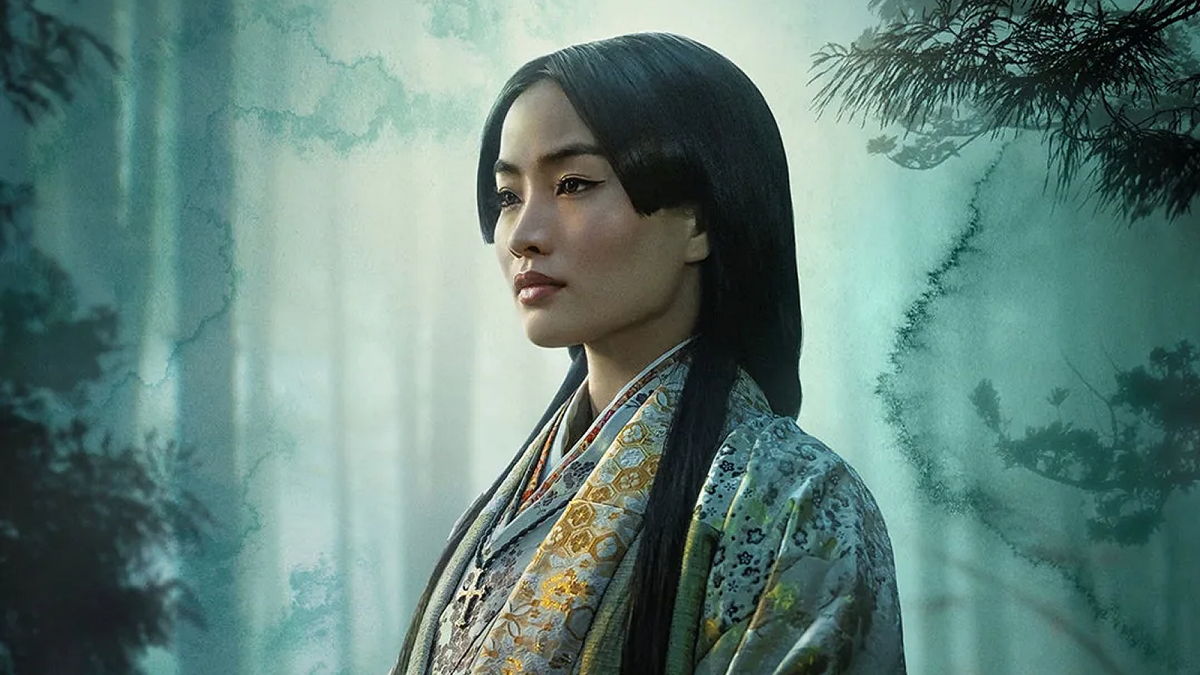 Anna Sawai as Toda Mariko in cropped poster art for FX's Shogun