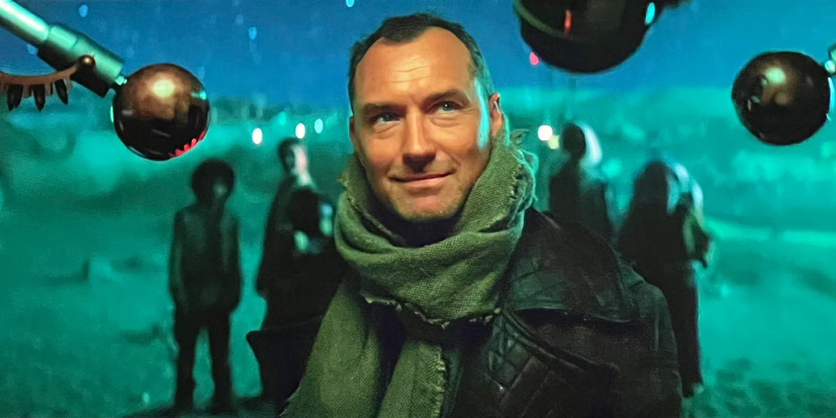 Jude Law in a photo from the Star Wars: Skeleton Crew set