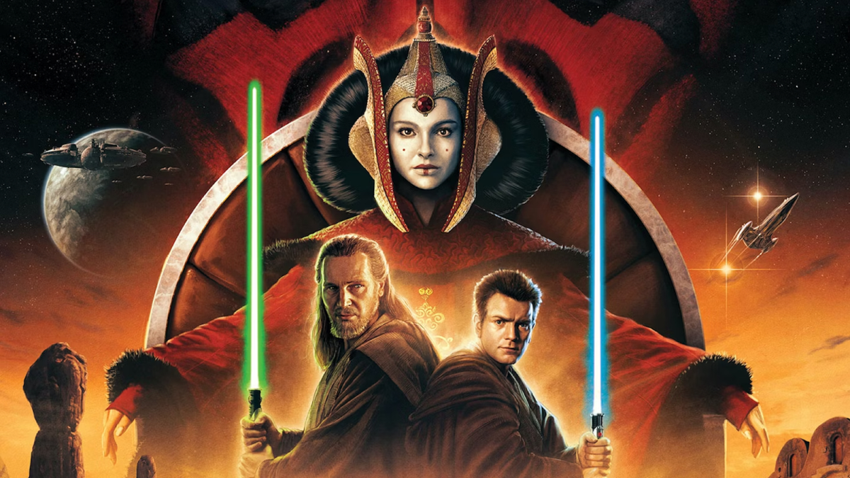 Poster artwork for the Star Wars: The Phantom Menace 25th anniversary theatrical re-release.