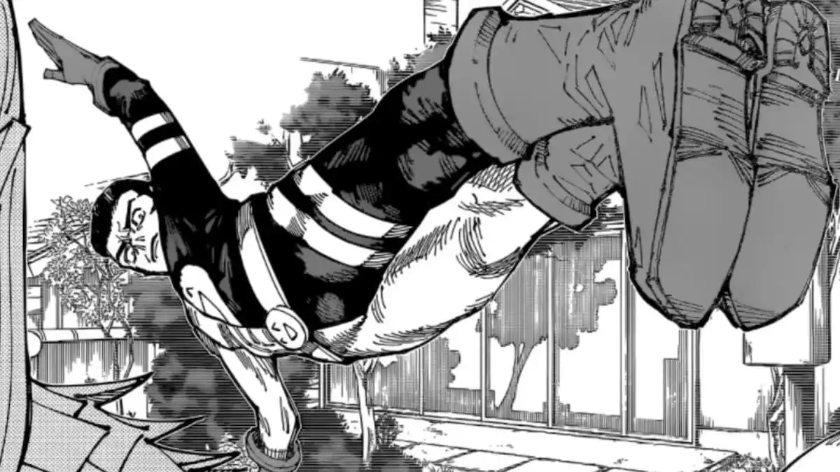 Takaba in a chapter of the Jujutsu Kaisen manga