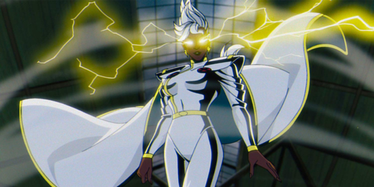 Storm using her weather powers in X-Men '97 Season 1. This image is part of an article about when does X-Men '97 Episode 6 Come Out.