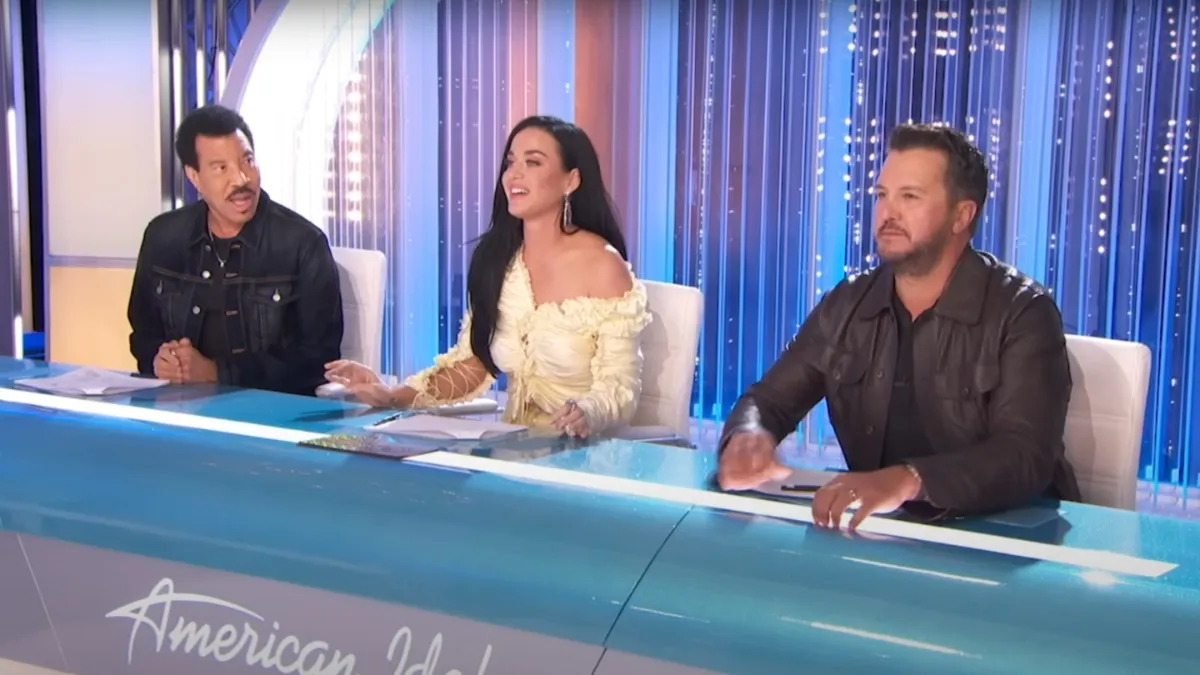 judges panel for american idol, including Katy Perry, Lionel Richie, and Luke Bryan