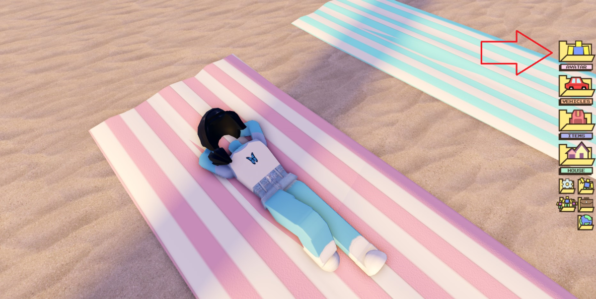 A headless avatar in Berry Avenue Roblox.