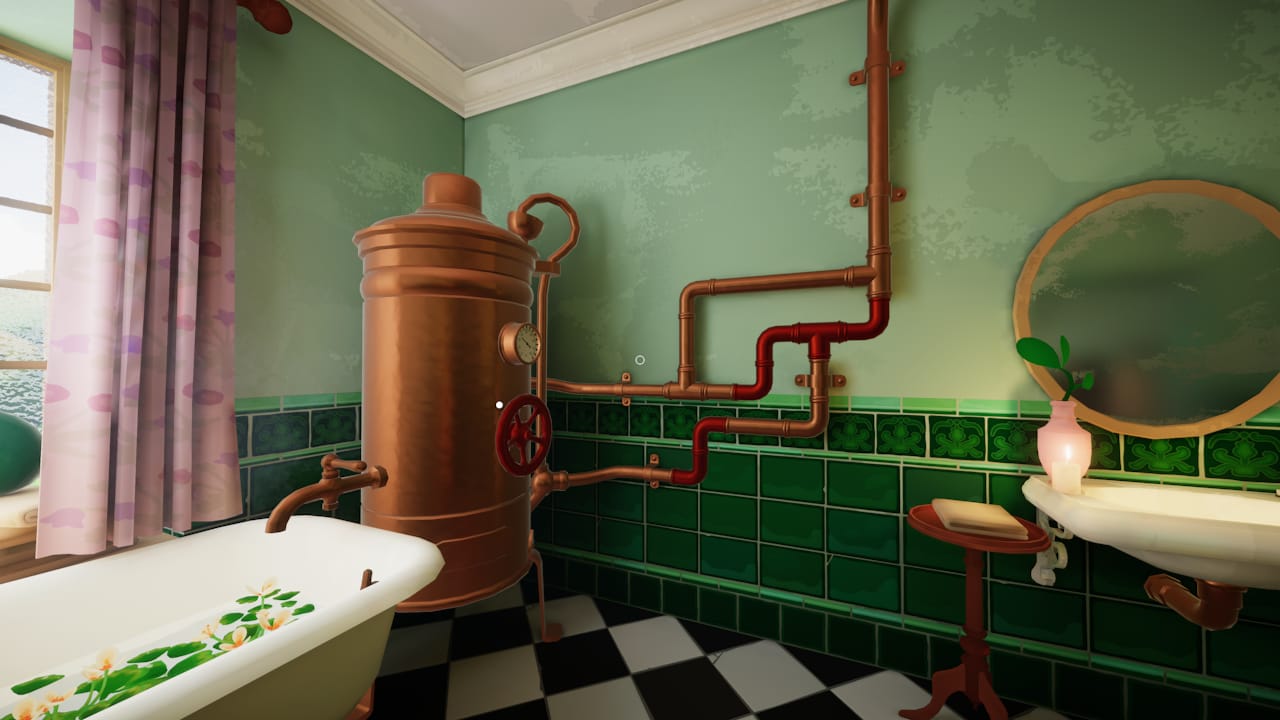 Bathroom pipes in Botany Manor