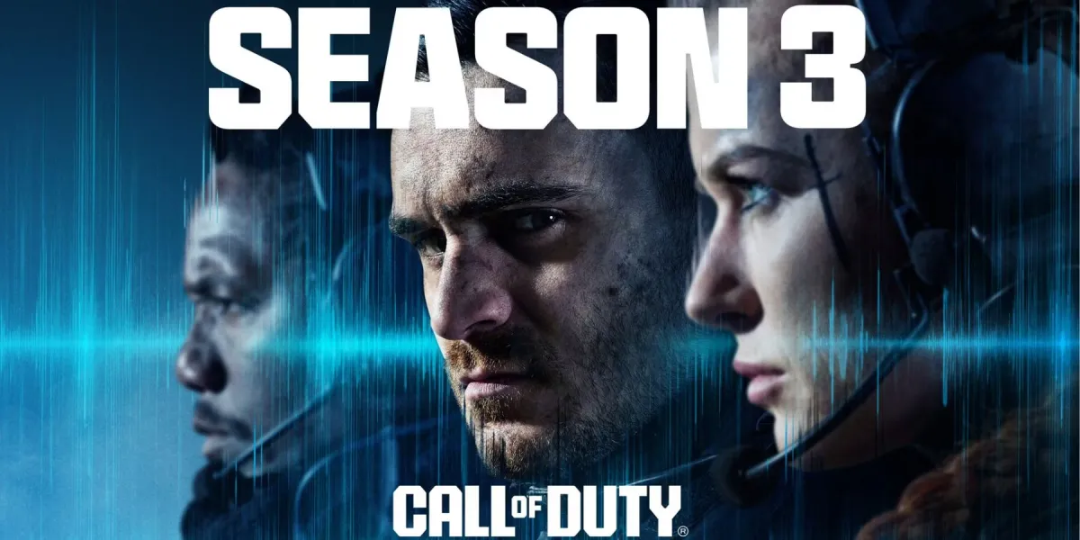 Three MW3 characters with the Call of Duty logo and Season 3 in front of them.