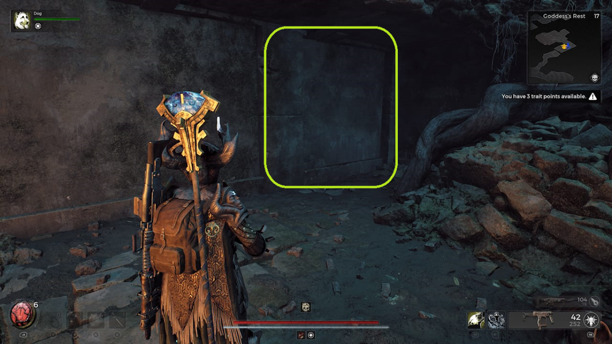 image of the fake wall in remnant 2 