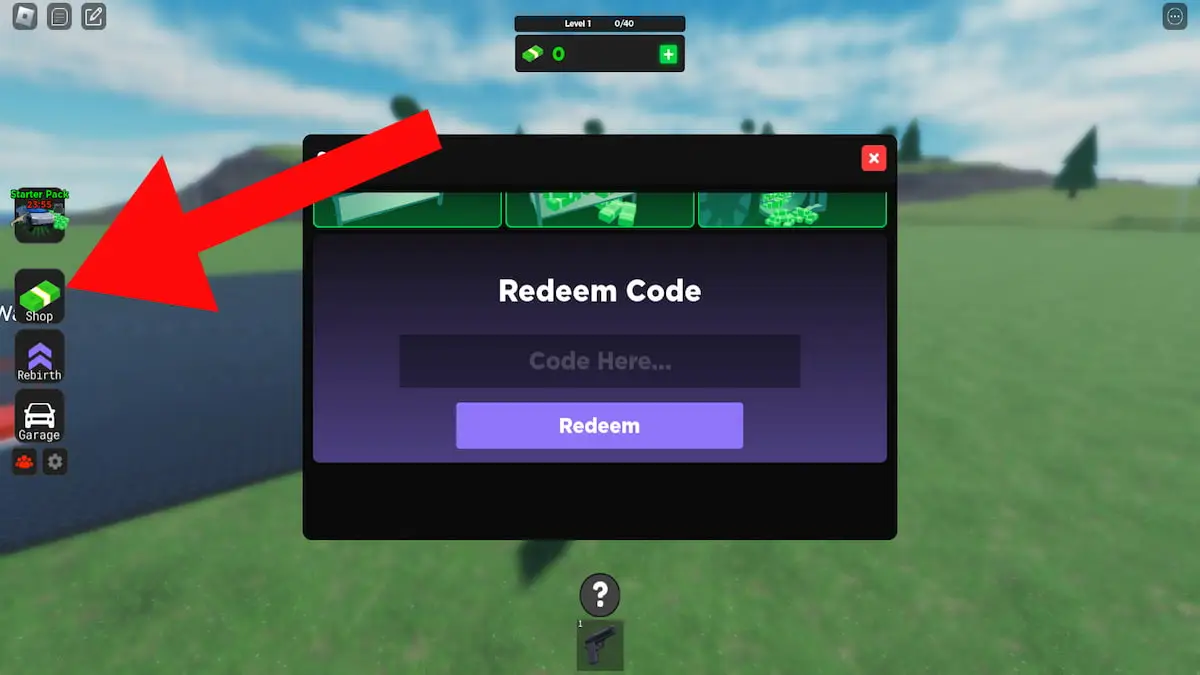 How to redeem codes in Criminal Tycoon.