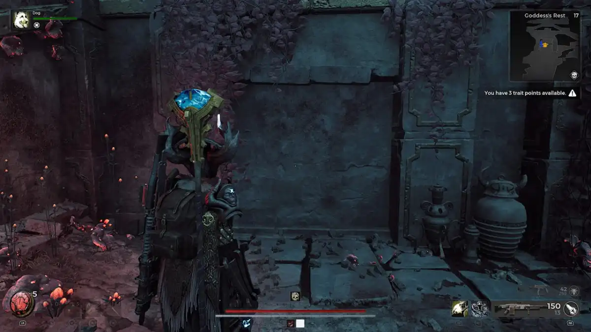 Image of the first fake wall in Remnant 2