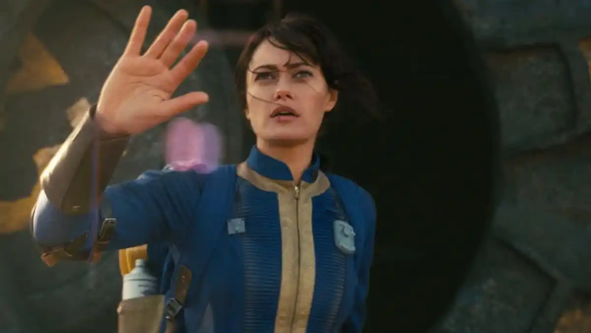Una foto de Lucy saliendo del Refugio 33 en Fallout.