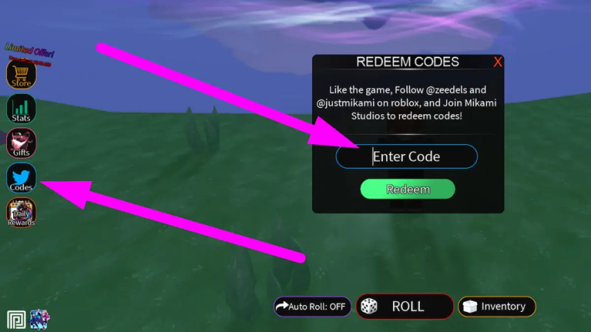 How to redeem codes in UGC RNG