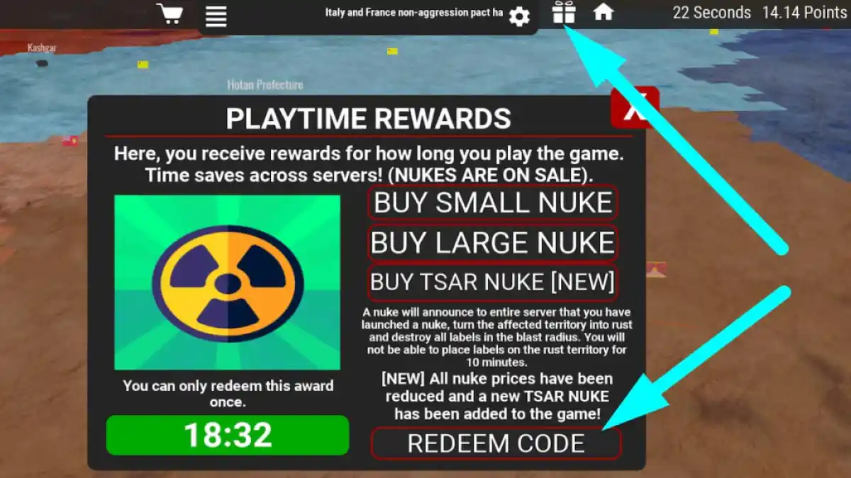 How to redeem codes in World Roleplay