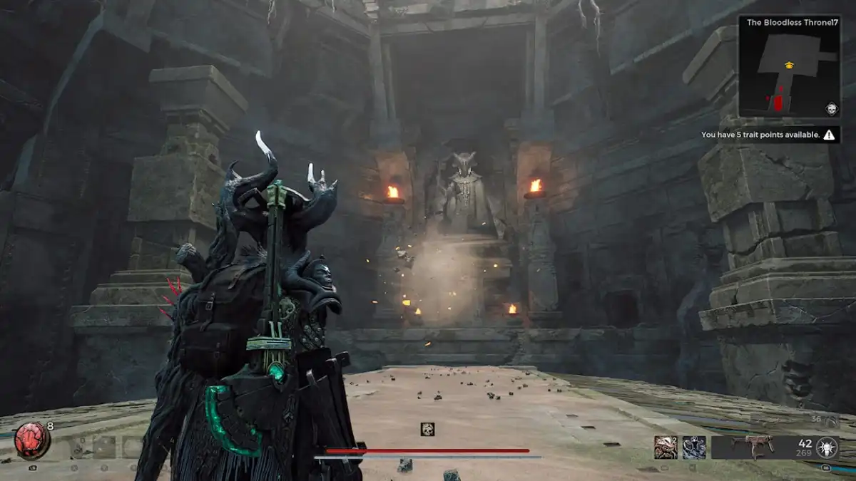 Image of Lydusa is her shattered form in the Bloodless Throne in Remnant 2