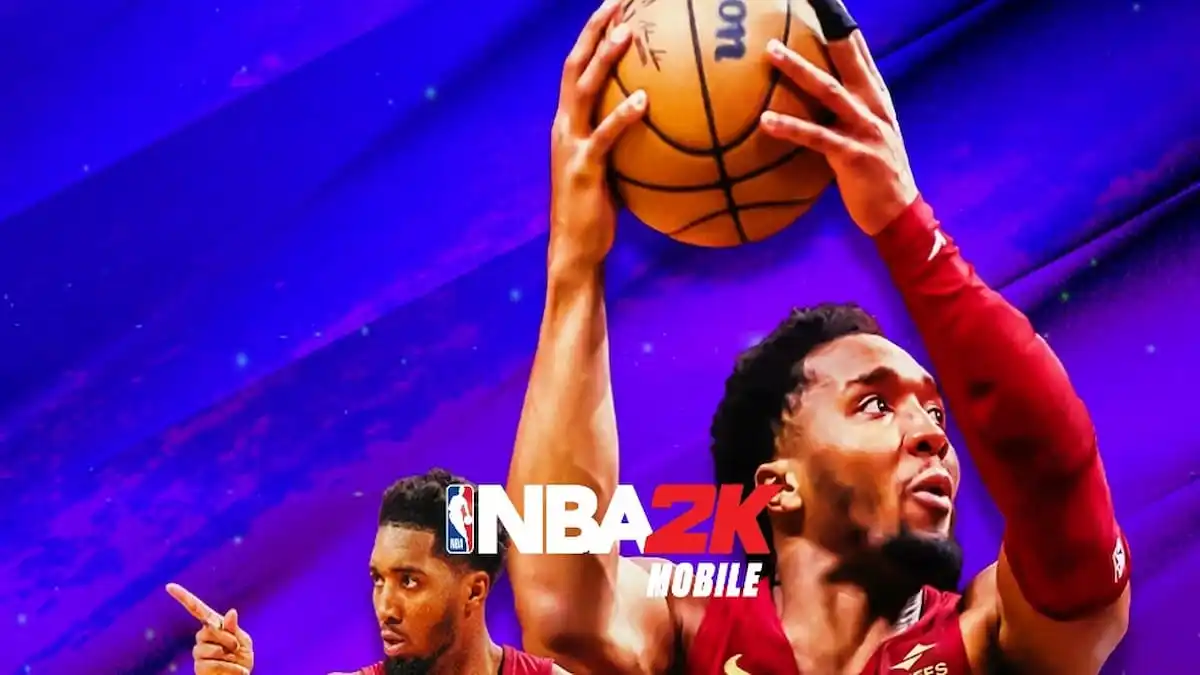 Promo image for NBA 2K Mobile.