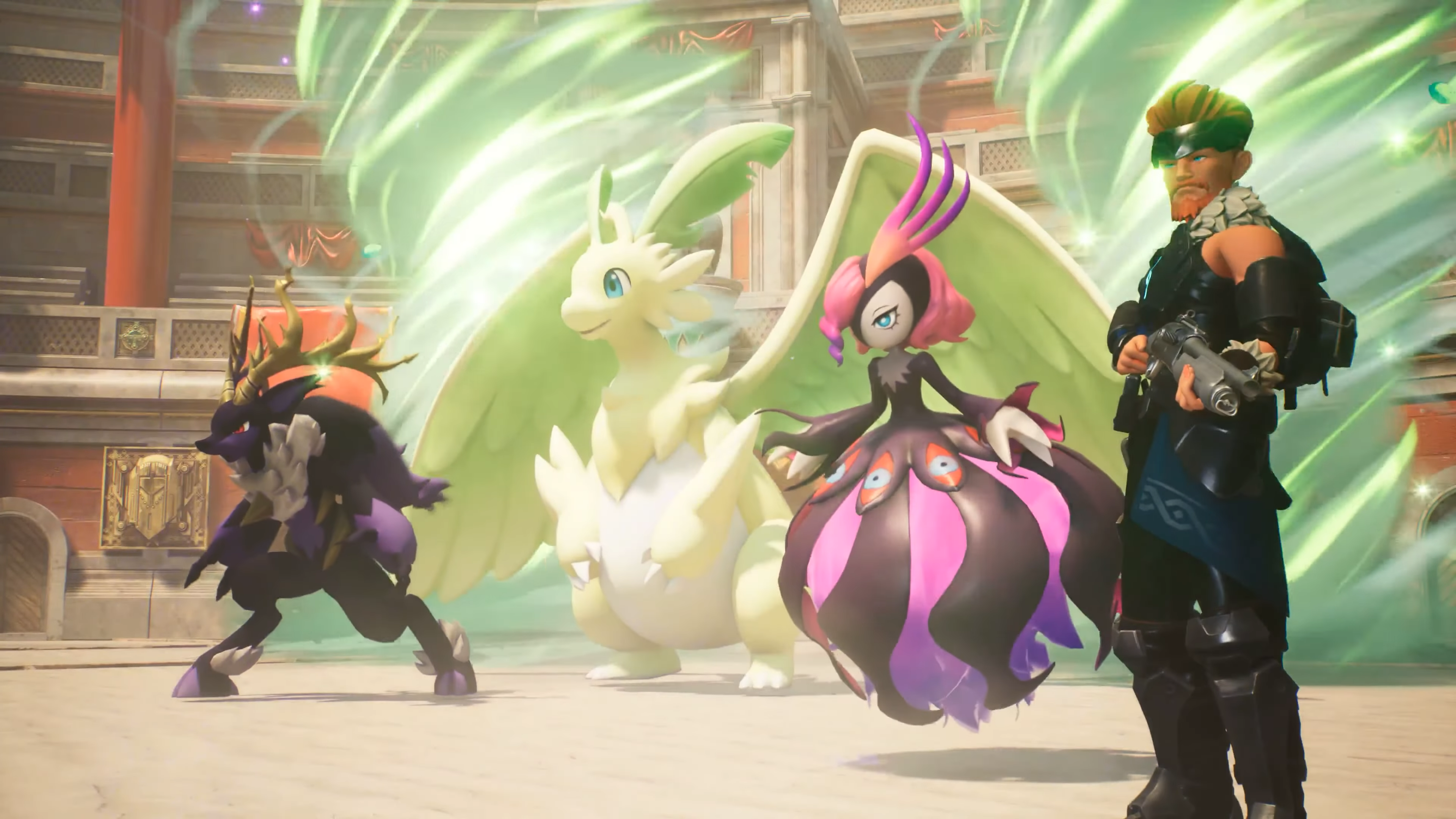 Things You Might Have Missed in Palworld’s PvP Trailer - Bellanoir Libero, Black Armor, Green Quivern