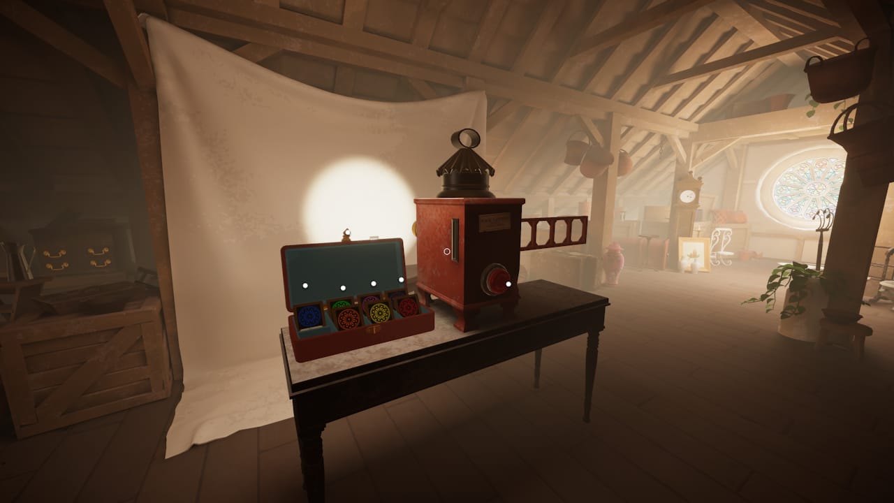 Projector in Botany Manor